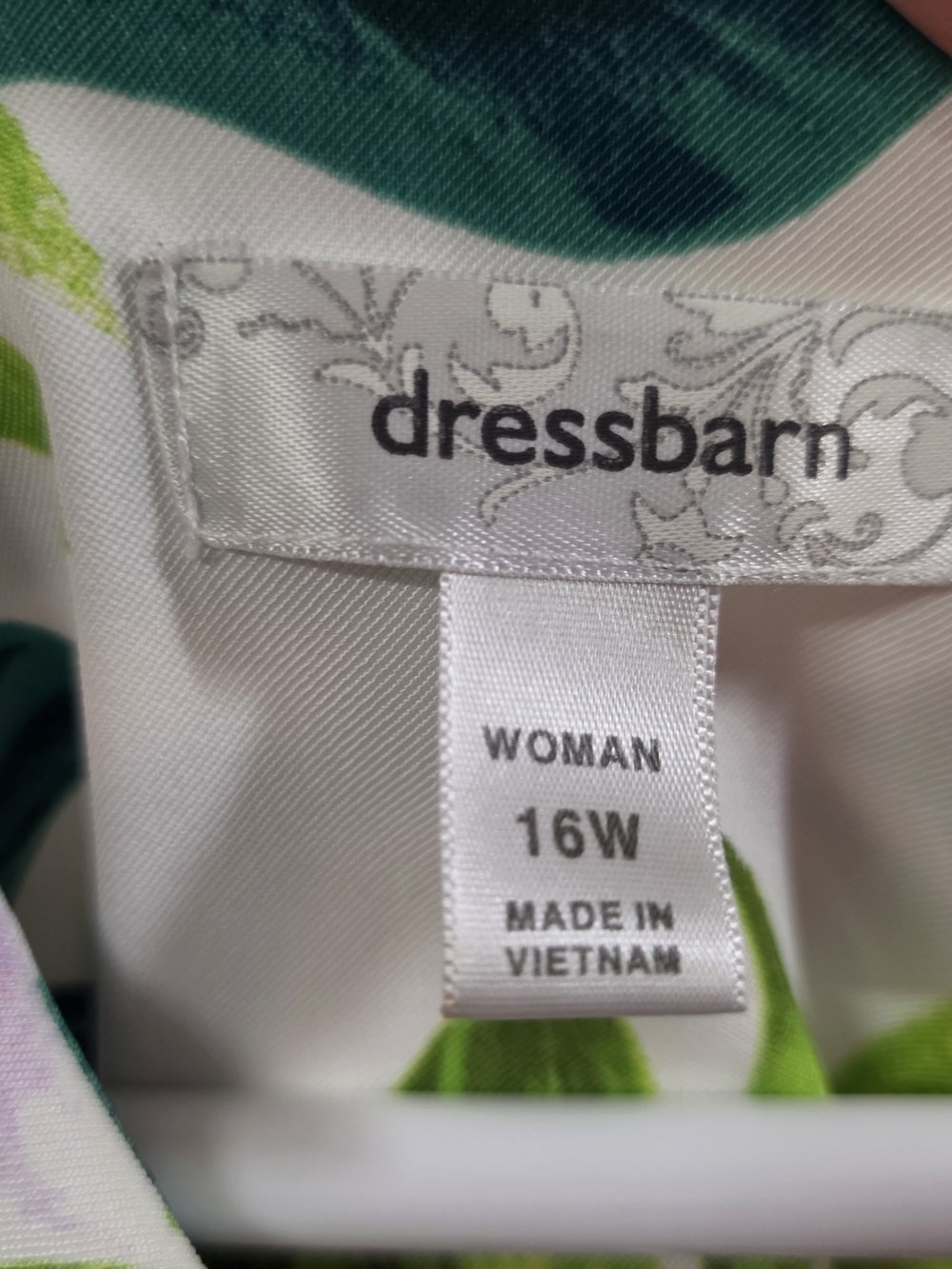 Dress Barn White Floral Hibiscus Sleeveless Dress with belt anchors - Picture 3 of 9